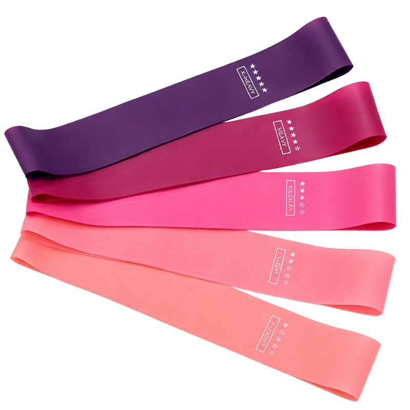 Комплект еластични ластици за йога (5 броя)