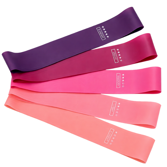 Комплект еластични ластици за йога (5 броя)