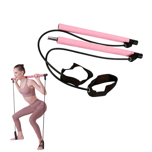 Pilates Bar - Комплект за тренировка с ластици